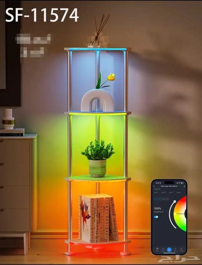 رفوف زوايا ملونه وساده 12