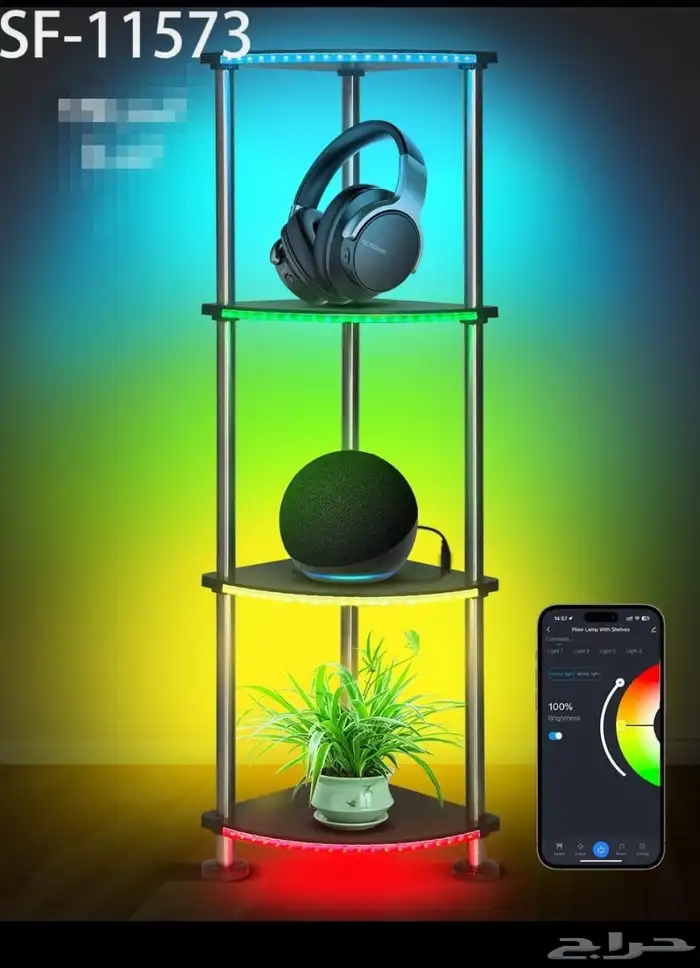 رفوف زوايا ملونه وساده 15