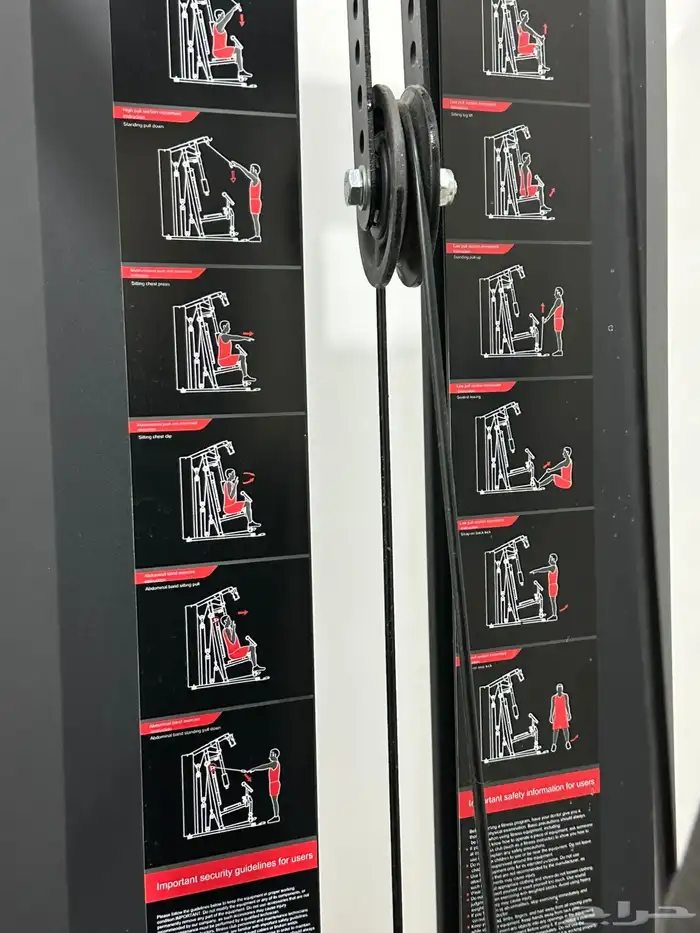 جهاز تمرين عضلات الظهر و الصدر و الارجل و الايدي و الاكتاف 6