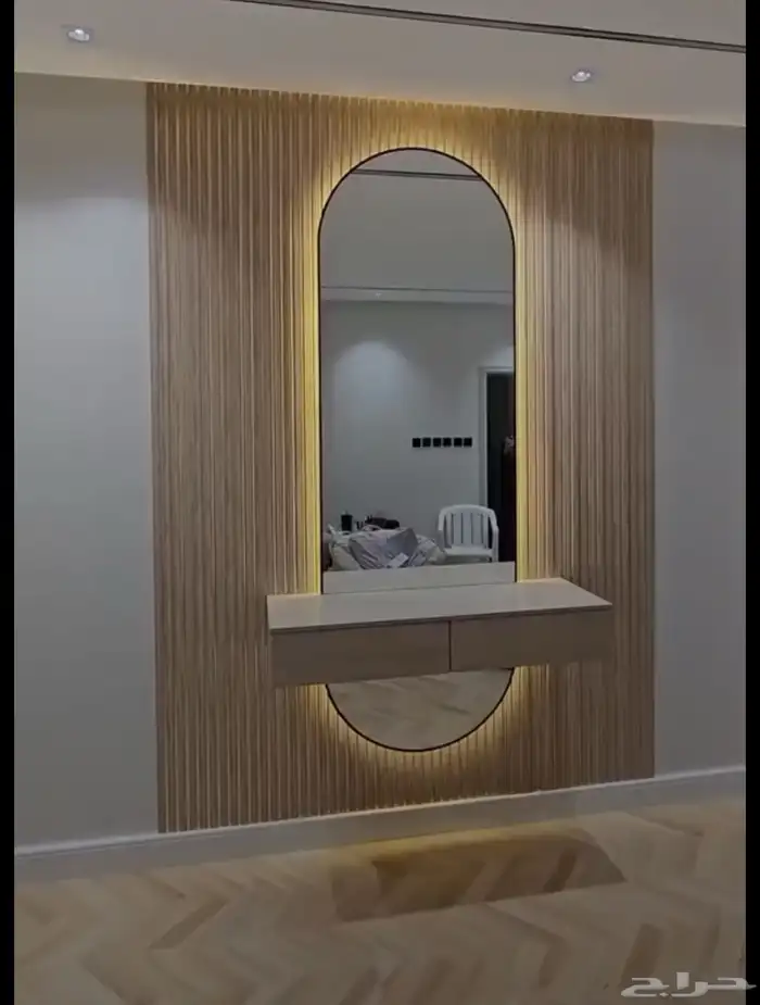 ديكور مداخل شيبوردبديل خشب مرايا 3