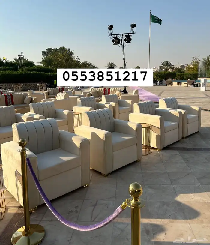 ايجار كنب جلد مفرد ابيض وكنب مخمل مفرد كنب اسود 14