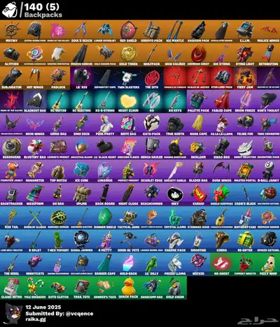 حساب فورت نايت ايكونيك وتويتش مضمون من السحب 3