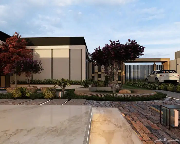 تصميم احترافي حدائق فلل لاندسكيب تصميم استراحات مميزة 14