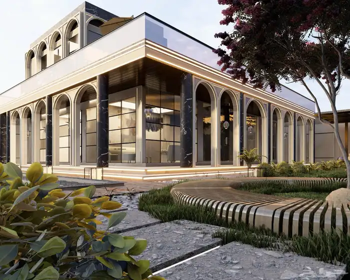 تصميم احترافي حدائق فلل لاندسكيب تصميم استراحات مميزة 12