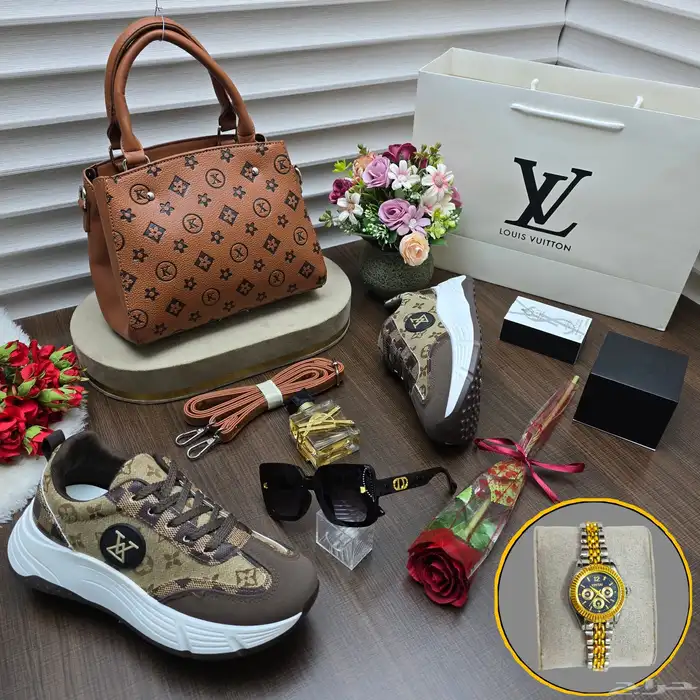 طقم شنط مع شوز Lv لويس فيتون 30