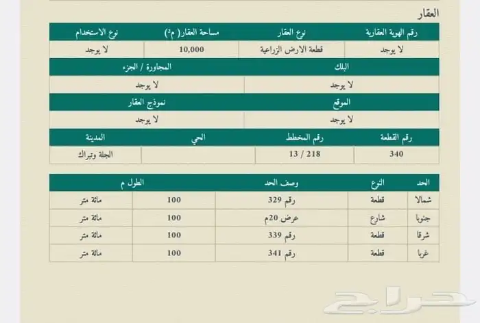 ارض في الجلة 0