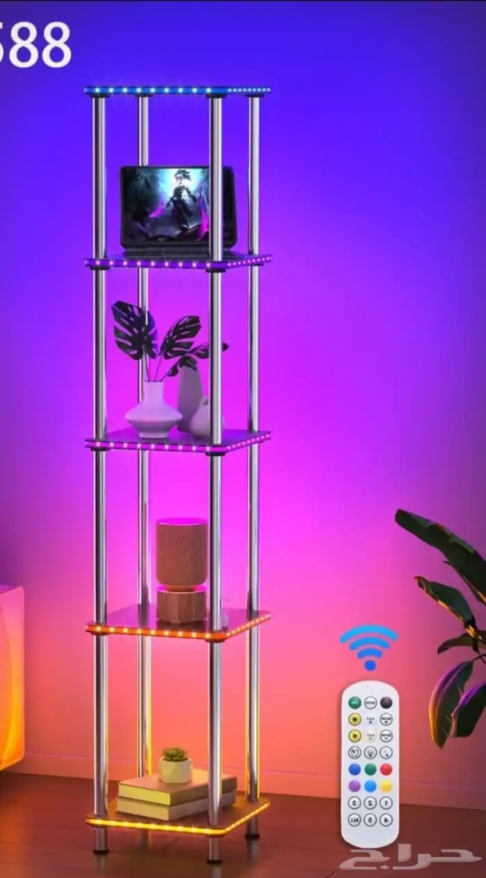 رفوف زوايا ملونه وساده 0