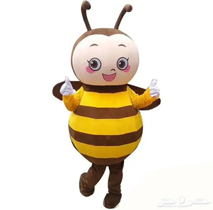 نحله صفراء نحول زينه (Bee) مخططه بلون اسود ذات قرنين استشعار 3