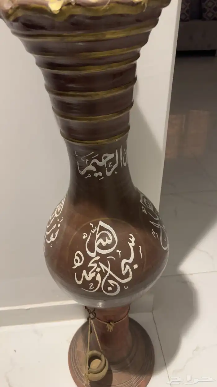 جرة ديكور فخار دمشقي اسلامية فنية خط زخرفة مجلس دمشقي 2