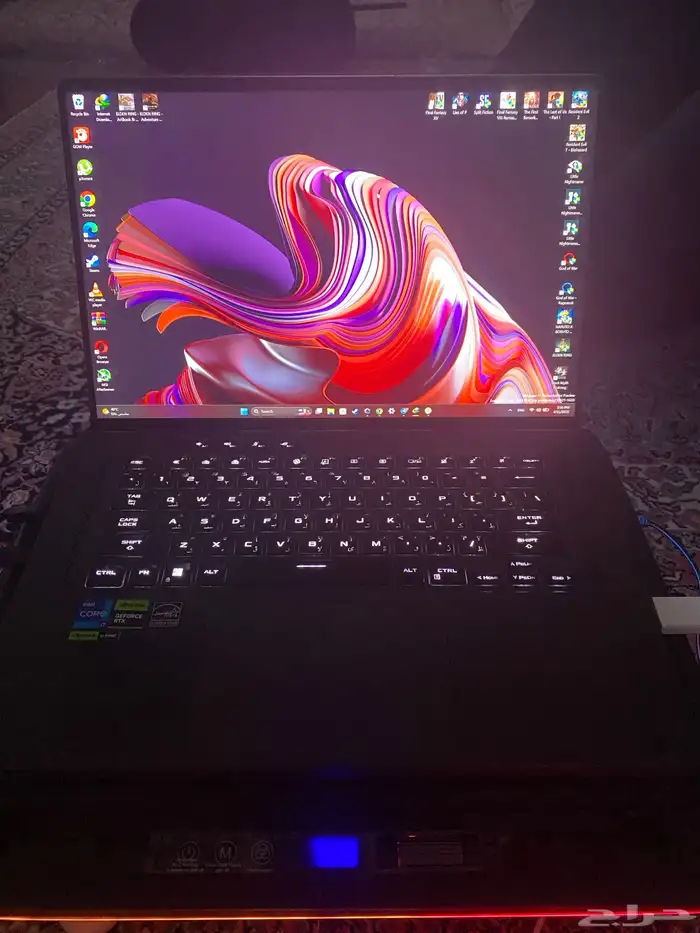 asus rog zephyrus g16 RTX 4060 نظيف مع كامل اغراضه الوكالة 0