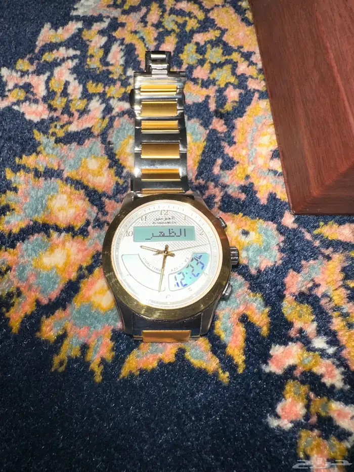 ساعة الحرمين ذهبي وفضي HA-6100 0
