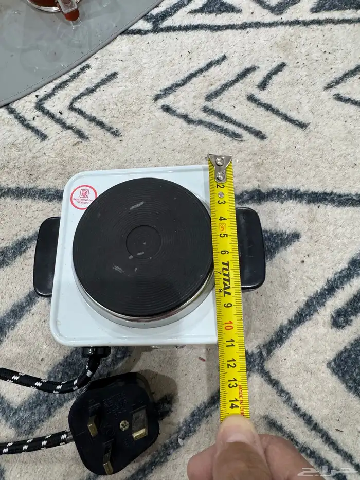 موقد ( قز ) كهربائي صغير وذف بالسفر خفيف الوزن 3