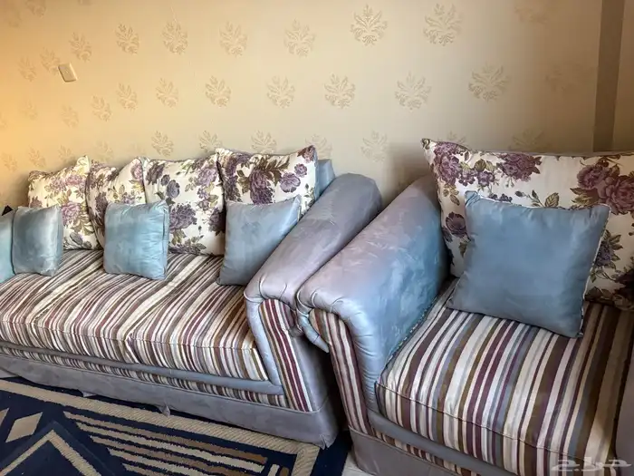 طقم كنب أنتريه كامل حالة جديدة جدا لم يستخدم نهائيا 3