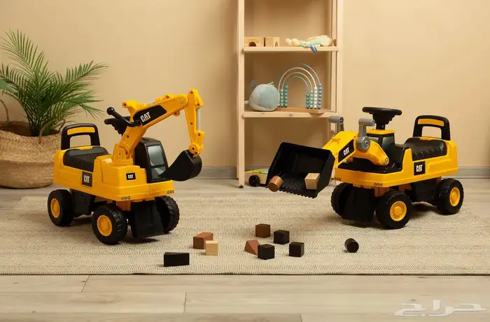 سيارة دف بتصميم شيول مميز وواقعي - سيارة حفر للأطفال من CAT 19
