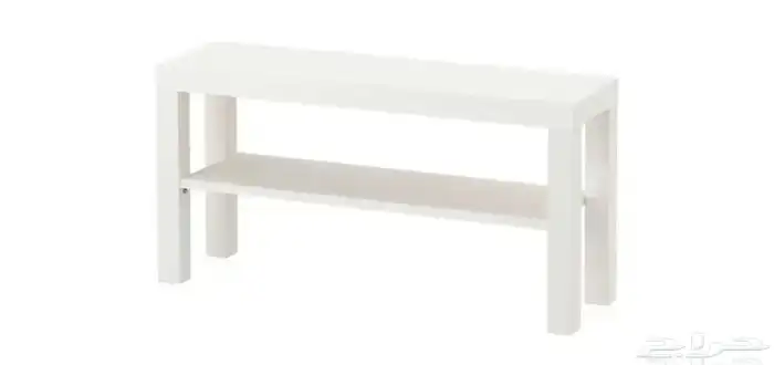 طاولة ايكيا مع رفوف زجاج 0