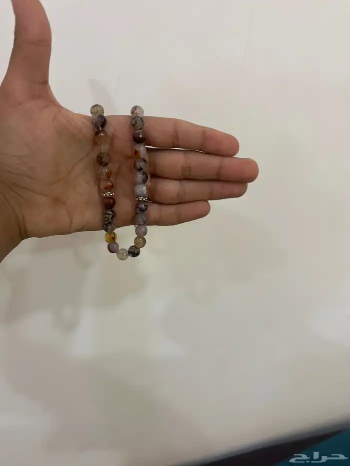 سبحة من نوع حجر خام طبيعي 3