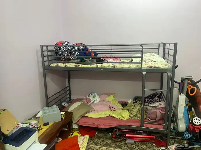 سرير طابقين ايكيا مستعمل ظهرة لبن 0