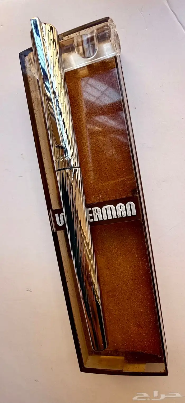 قلم واترمان WATERMAN حبر ريشه نيكل كروم جديد و غير مستخدم 1