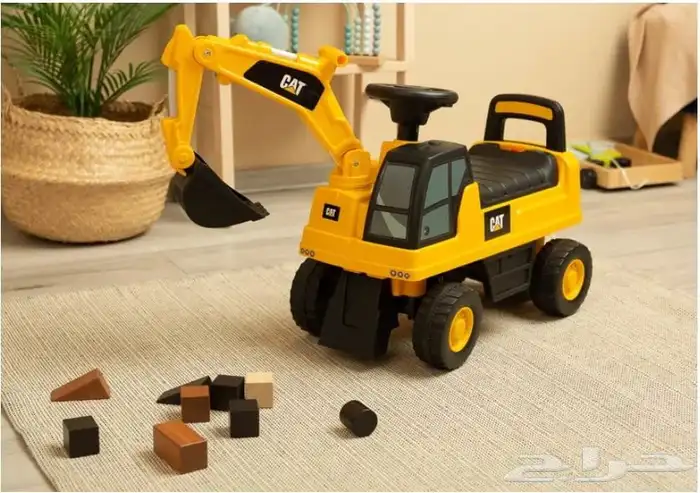 سيارة دف بتصميم شيول مميز وواقعي - سيارة حفر للأطفال من CAT 2