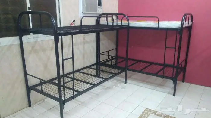 تجهيز سكن عمال سراير حديد دوين مراتب سرير نفرين باقل سعر 2