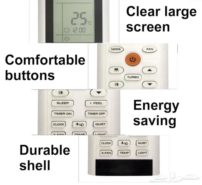 ريموت انوان عالمي مع معظم مكيفات YAC1FB 2