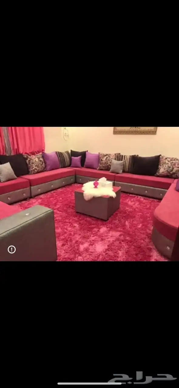 كنب 4في5 قطع زاويتين للبيع شبه جديد 0