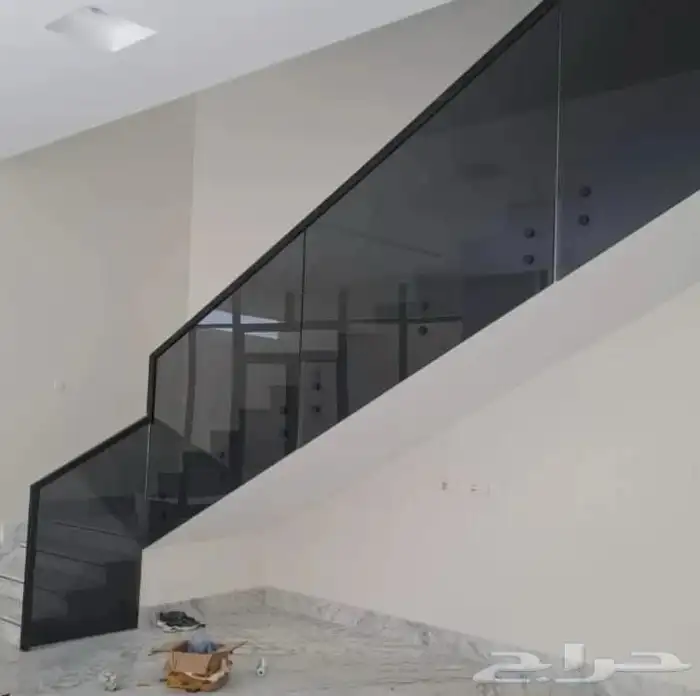 درابزين زجاج ابواب معدنية درابزين ستيل 1