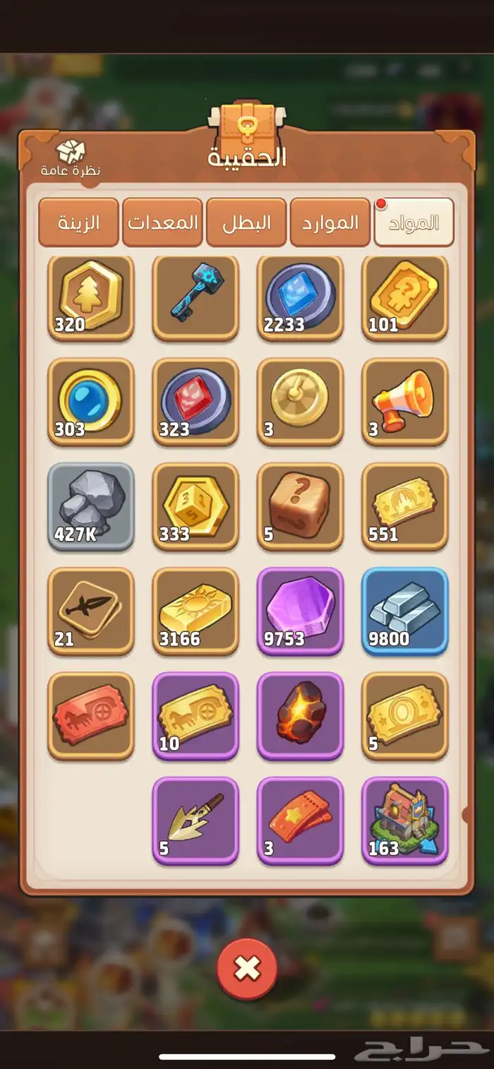 حساب في لعبة توب هيرو Top heroes 6