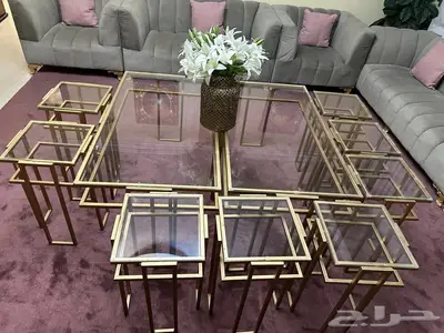 كنب للبيع وطاولات ضيافه ولوح 10