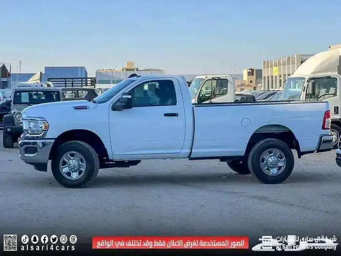 دودج رام غمارة بنزين ابيض 2023 2