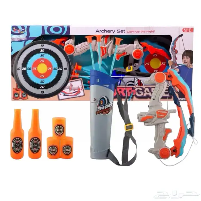 لعبة قوس سهام مع جميع الملحقات - قوس سهم للأطفال 2
