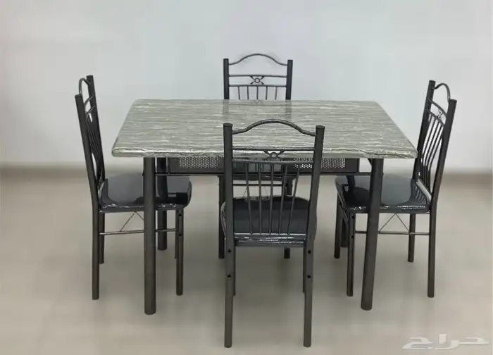 طاولة طعام خشب 4 كراسي 3