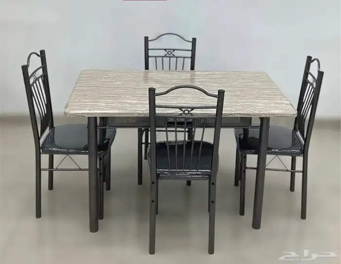 طاولة طعام خشب 4 كراسي 5