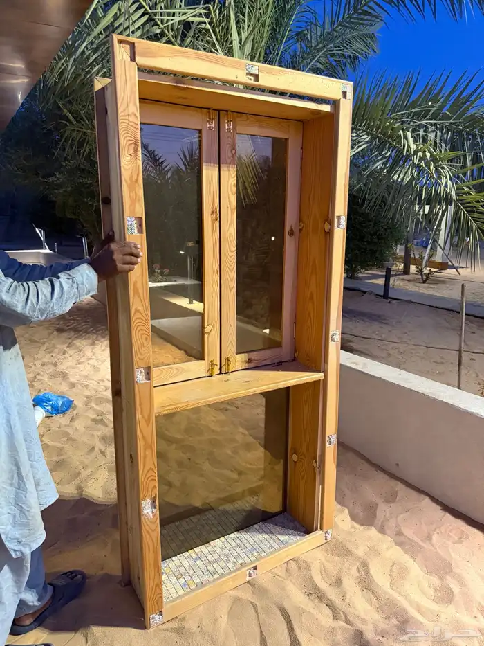 منتجات خشبية نوافذ جلسة مشرقية بارتشن 0