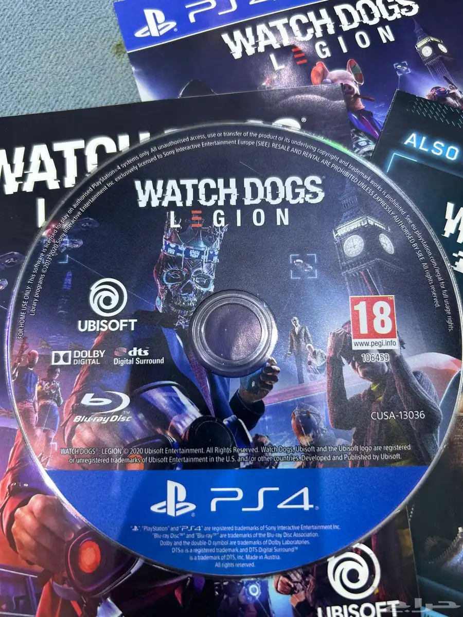 شريط سوني 4 WATCH DOGS نضيف 0