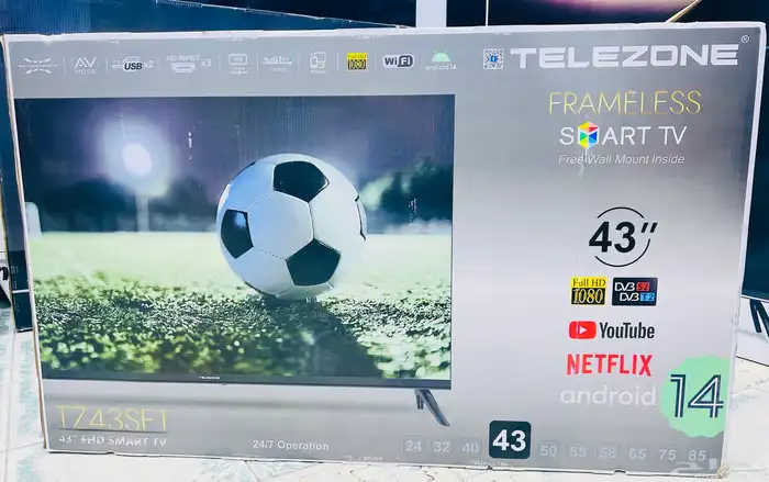 Telezone 43 Inches Smart Full HD LED TV 0