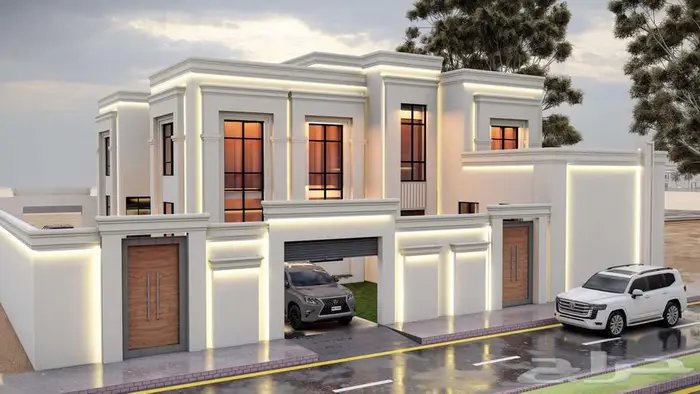 تصميم واجهات ثري دي فلل و تجاري و سكني 0