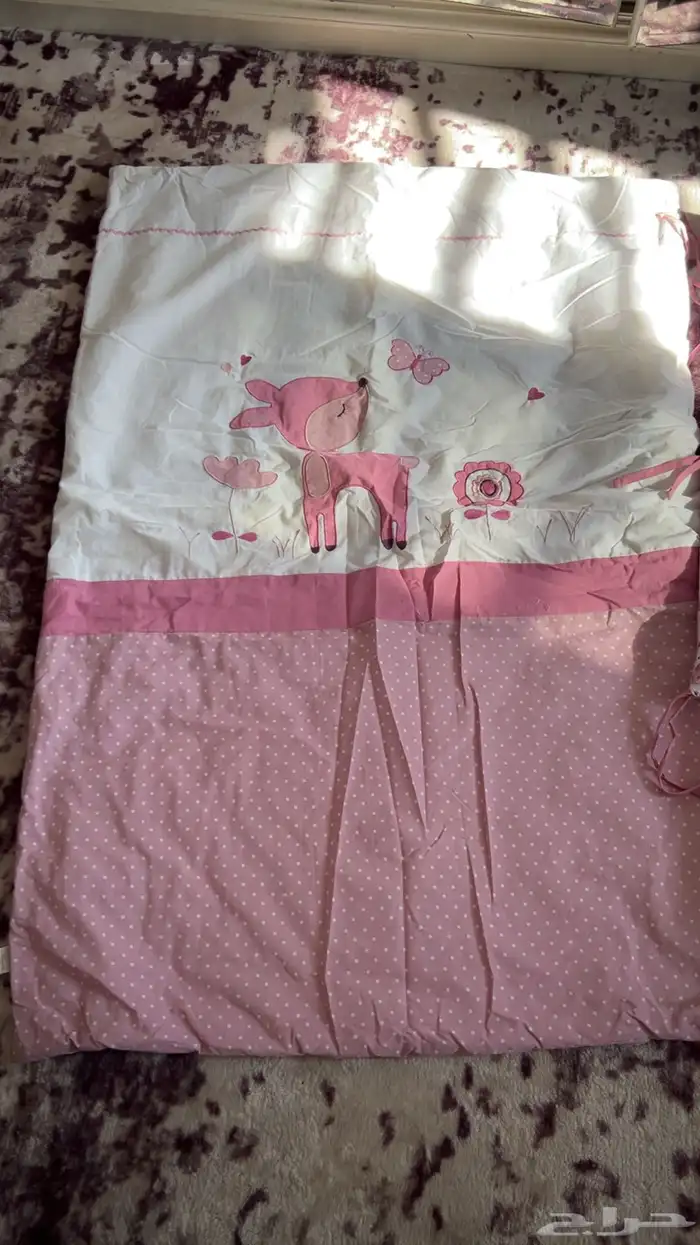 طقم كنب وسرير اطفال وعربيه اطفال 9