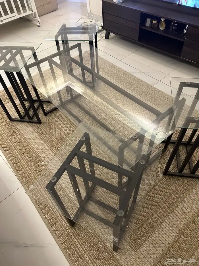 طاولة خدمة زجاج للبيع 0