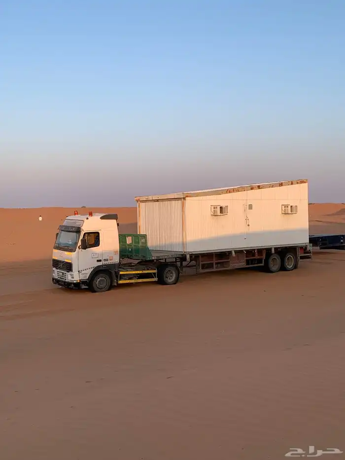 ونش دبل تريله دبل نقل بركسات وبيوت جاهزه 1