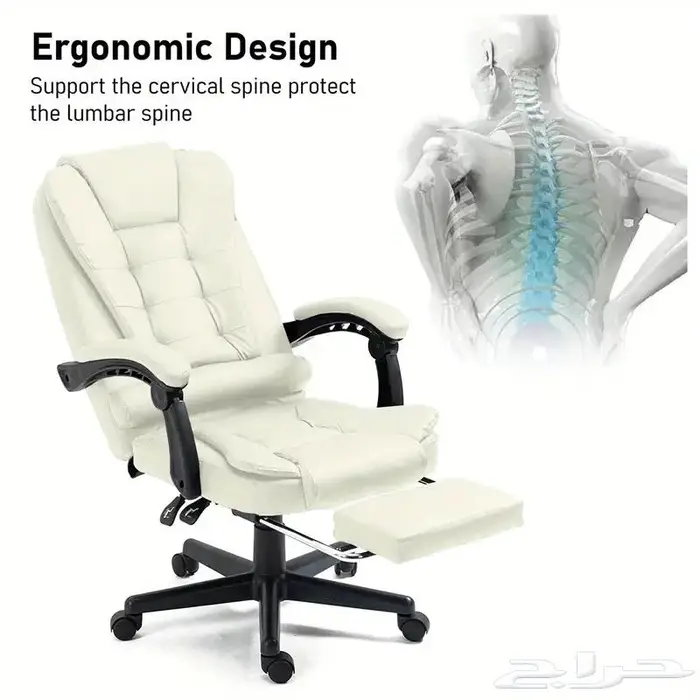 كرسي مكتب فخم مريح بخاصية المساج   Office Chair 5