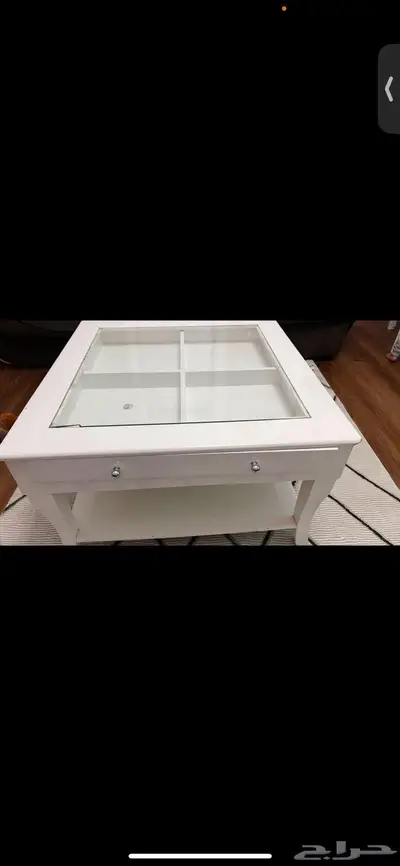 طاولة ايكيا بيضا طاولة صاله مجلس 0