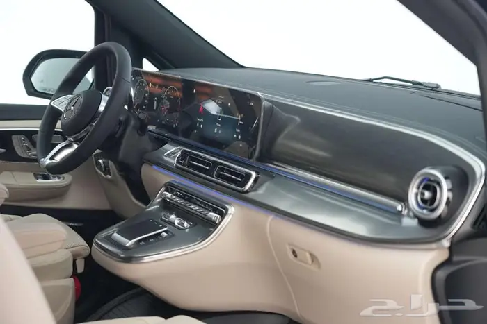 مرسيدس V 300 حصري موديل 2025 أصفار خليجي أسود بيج 9
