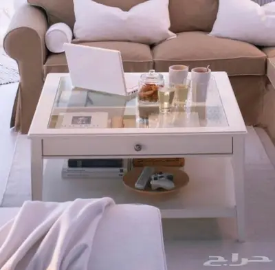 طاولة ايكيا بيضا طاولة صاله مجلس 4