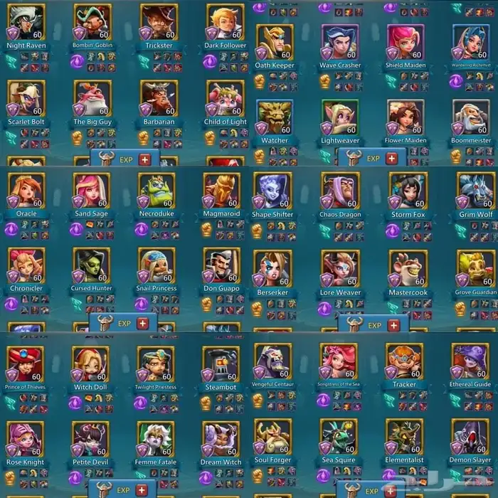 قلعة قائد حشد لوردس موبايل لقطه تروح مملكه 1182 بطل 11k 2