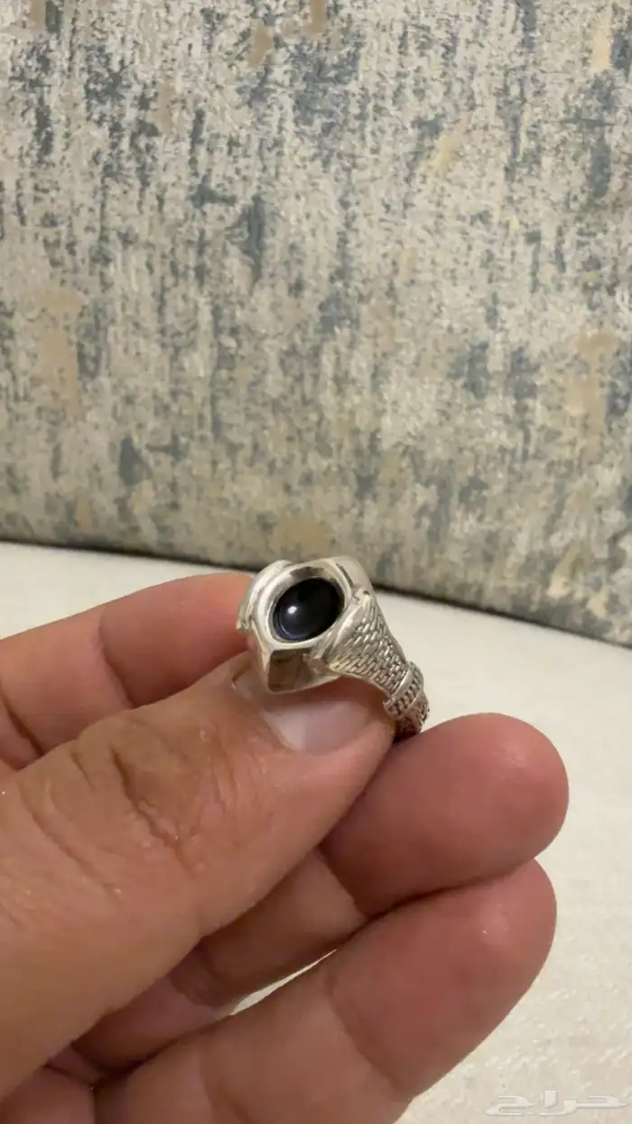 خاتم كامل فضه ع شكل الحجر الاسود 2