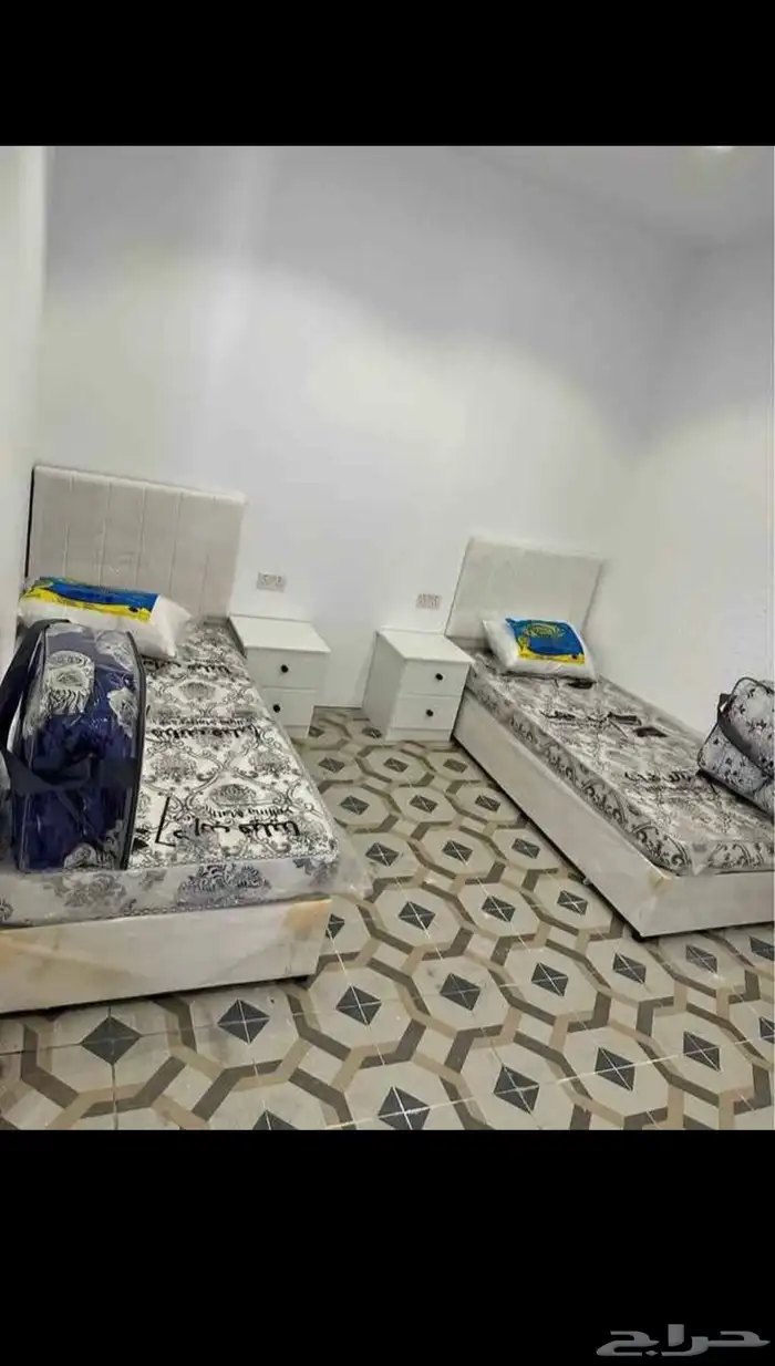 سرير نفرين  سرير نفر ونص  سرير نفر واحد مع مرتبة جديد 10