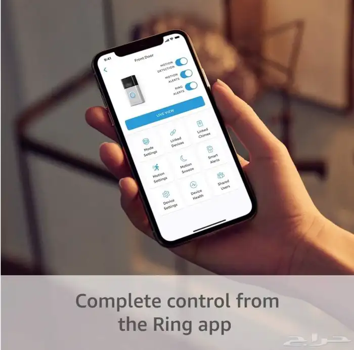 جرس باب مع كاميرا قابل للشحن رينج أمازون الجيل الثاني 4