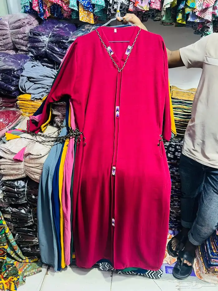 جلابيات كم طويل مطرزه وساده 23