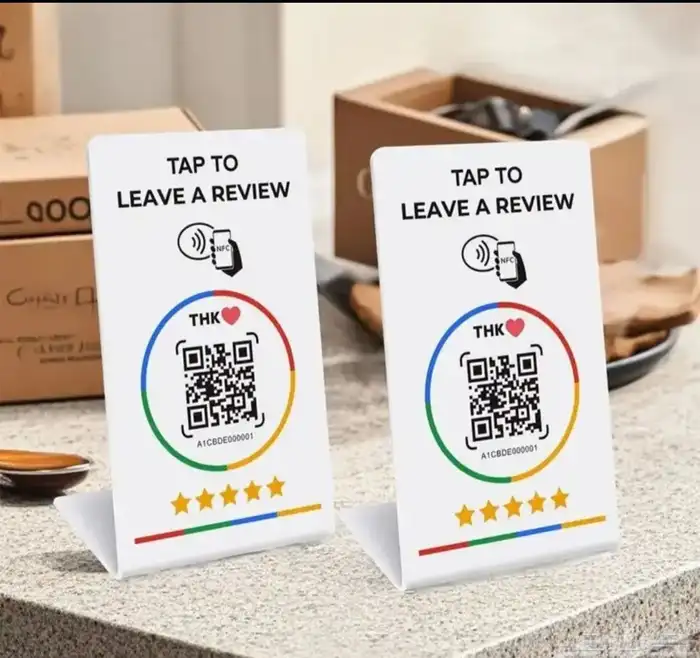 قطعة تقييم قوقل الذكية - NFC  QR 9